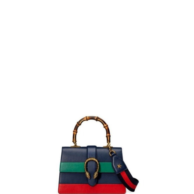 ESMEE - Blue Green And Red Dionysus Mini Top Handle Bag