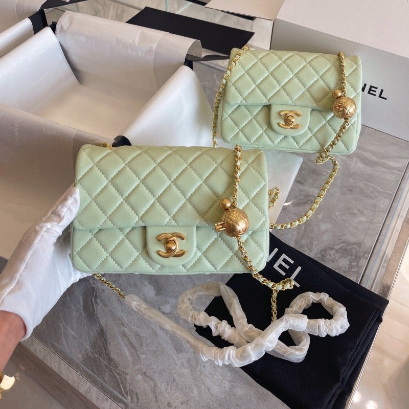 ESMEE - Classic Mini Flap Bag Light Green