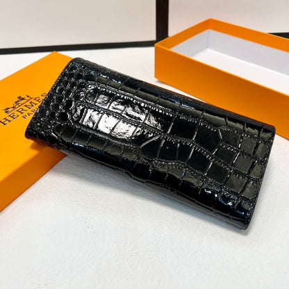 ESMEE - Constance Long Wallet Black Croc