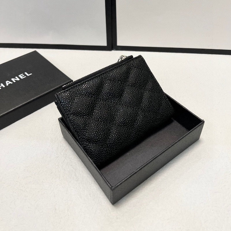 ESMEE - Caviar Compact Small Wallet Black