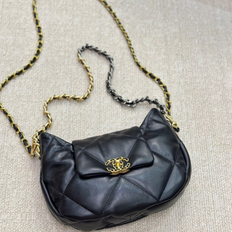 ESMEE - CC Hobo Chain Bag Black