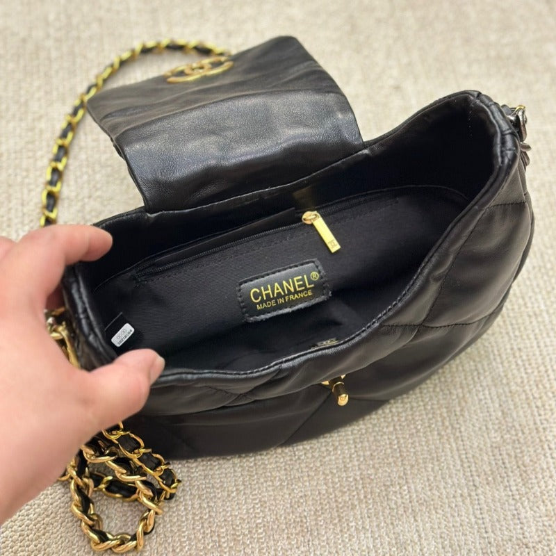 ESMEE - CC Hobo Chain Bag Black