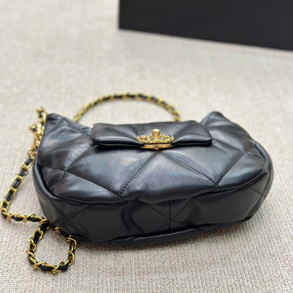 ESMEE - CC Hobo Chain Bag Black